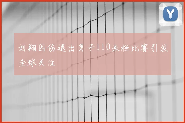 刘翔因伤退出男子110米栏比赛引发全球关注